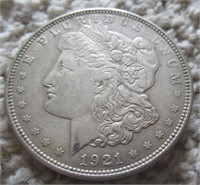 1921 Morgan dollar.