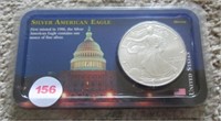 2000 UNC American silver eagle.