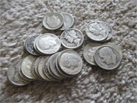 Assorted collection of (27) American silver