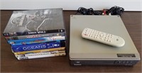 DVD Player With 8 DVD's & Remote