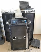 Large Karaoke System With Speakers And Components