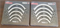 (2) Sets Of 5ea Matco Half Moon Wrenches