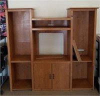 Faux Wood Entertainment Center (AS-IS)