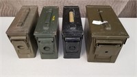 4 Metal Ammo Cans