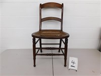 Antique Woven Cane Bottom Chair (Store)