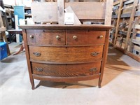 Antique Oak Dresser, 34" Tall 42" Wide (Bsmnt)