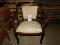 Antique Arm Chair, Matches Lot 72 And 73 (Bsmnt)