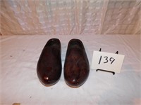 Old Wooden Dutch Shoe Wall Sconces (Bsmnt)