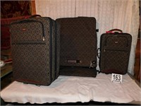 3 Piece Americana Leather Luggage Set (Bsmnt)