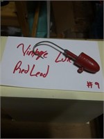 Vintage lower red LEaD number 9