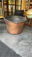 Copper apple butter kettle - approximately 55 to