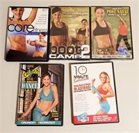5 Women's Exercise DVDs - Lindsay Brin and more