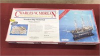NEW BEDFORD WHALING BARK 1841 WOOD SHIP MODEL