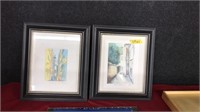 (2) FRAMED SIGNED WATERCOLOR EUROPEAN STREETS