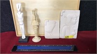4PC. OF STONE CARVED ART