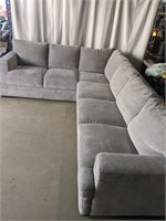 2 Piece Fabric Sectional