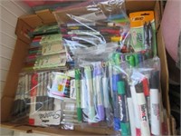HUGE amount markers pens in covered storage tote