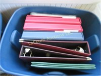 Covered tote w scrapbooking albums