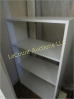 white open shelf shelving unit