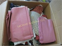box assorted fabric crafting quilting  yards