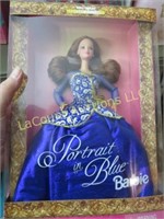 1997 Barbie Portrait in Blue Barbie doll in box