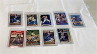 9 Autographed Lou Whitaker Baseball Cards
