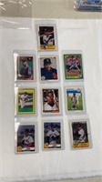 10 Autographed baseball cards