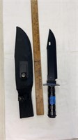 Black Survival Knife 9" Blade