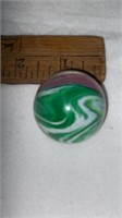 35mm Large marble green & pink