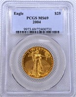 MS69 2004 $25 1/2 oz. American Eagle Gold Coin