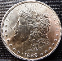 1888 Morgan Silver Dollar Coin