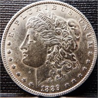 1889 Morgan Silver Dollar Coin