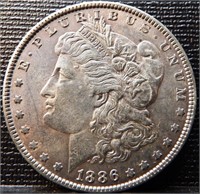 1886 Morgan Silver Dollar Coin