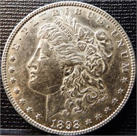 1898 Morgan Silver Dollar Coin