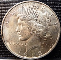 1923 Peace Silver Dollar Coin