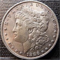 1886 Morgan Silver Dollar Coin