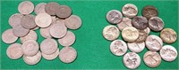 (18) 1942-1945 Wartime & (21) Liberty Nickels