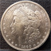 1890-O Morgan Silver Dollar Coin