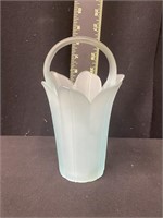 Mikasa Aqua Satin Glass Basket