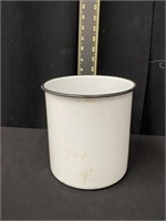 Vintage Enamelware Slop Bucket