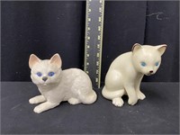 Pair of Vintage Ceramic Cats