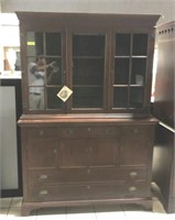 CRAFTIQUE EMPIRE STYLE CHINA CABINET (2 PIECE)