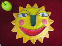 Sun Wall Decor- Plastic and Mache 12" Round