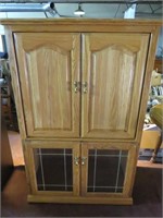Real Wood Heavy Entertainment Center 38x22x59"