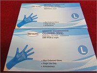 200 Medical Exam Gloves Size L