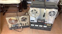 (2) Reel-To-Reel Tape Recorders