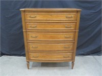 MAHOGANY CHEST OF DRAWERS MADE BY BASSETT