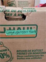 Boite de Linge Garcon. 4 ans.