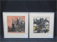 2 FRAMED WATERCOLOURS SIGNED SMITH '71