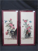 2 FRAMED ORIENTAL EMBROIDERIES